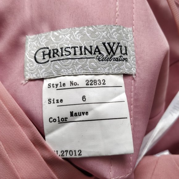 Christina Wu Dusty Rose Bridesmaid Dress - Picture 2 of 3